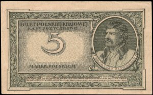 Poland. 1919 5 Marek Prefix P
