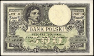 Poland. 1919 500 Zlotych Prefix SA