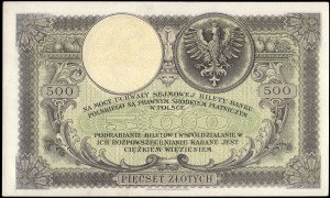Poland. 1919 500 Zlotych Prefix SA