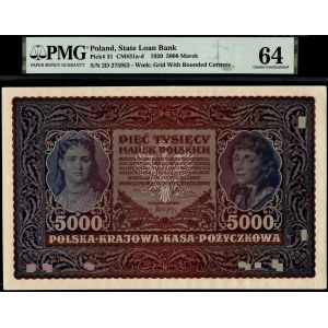 Poland. 1920 5000 Marek II Serja D