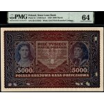 Poland. 1920 5000 Marek II Serja D