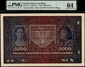 Poland. 1920 5000 Marek II Serja D