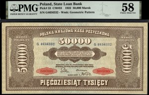 Poland. 1922 50000 Marek General B
