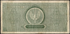 Poland. 1923 1 mln Marek Prefix P 6 cyfr