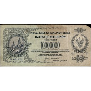 Poland. 1923 10 Mln Marek Prefix H