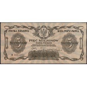 Poland. 1923 5 mln Marek Prefix B