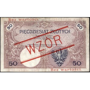 Poland. 1919 50 Zlotych Prefix A.26 WZOR