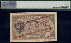 Poland. 1924 5 Zlotych Wzor