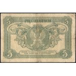 Poland. 1925 5 Zlotych Prefix F