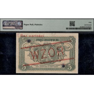 Poland. 1925 5 Zlotych Prefix Wzor Specimen
