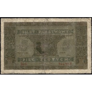 Poland. 1926 5 Zlotych Prefix C