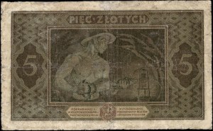 Poland. 1926 5 Zlotych Prefix C