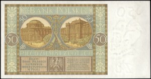 Poland. 1929 50 Zlotych Prefix DU