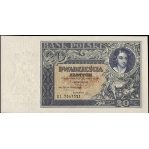 Poland. 1931 20 Zlotych Prefix DT