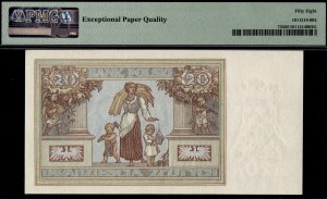 Poland. 1931 20 Zlotych Prefix DT