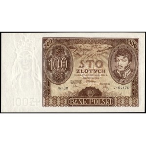Poland. 1934 100 Zlotych Prefix CM