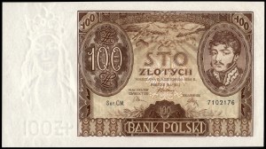 Poland. 1934 100 Zlotych Prefix CM