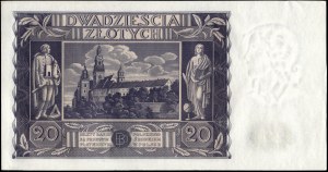 Poland. 1936 20 Zlotych Prefix BY