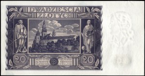 Poland. 1936 20 Zlotych Prefix BY