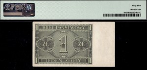 Poland. 1938 1 Zloty Prefix ID