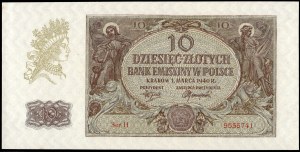 Poland. 1940 10 Zlotych Prefix H
