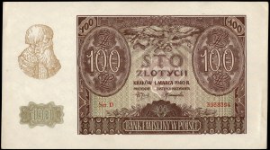 Poland. 1940 100 Zlotych Prefix D