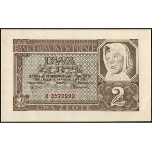 Poland. 1940 2 Zlote Prefix B