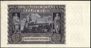 Poland. 1940 20 Zlotych Prefix A