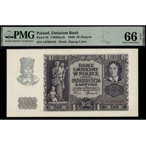 Poland. 1940 20 Zlotych Prefix L