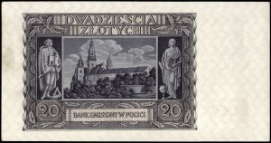 Poland. 1940 20 Zlotych Prefix B