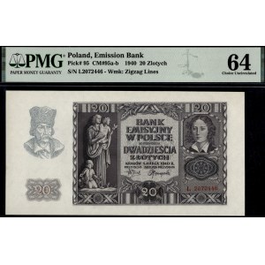 Poland. 1940 20 Zlotych Prefix L