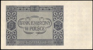 Poland. 1940 5 Zlotych Prefix A