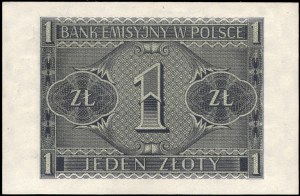 Poland. 1941 1 Zloty Prefix AF