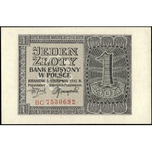 Poland. 1941 1 Zloty Prefix BD