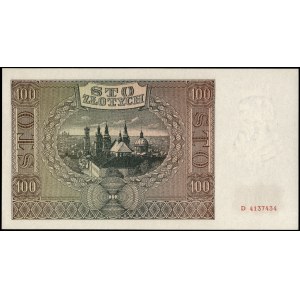 Poland. 1941 100 Zlotych Prefix D