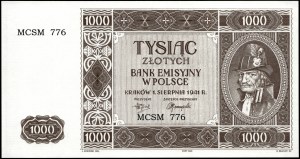 Poland. 1941 1000 Zlotych