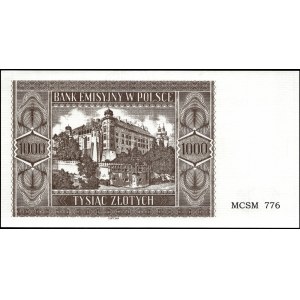Poland. 1941 1000 Zlotych