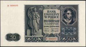 Poland. 1941 50 Zlotych Prefix D