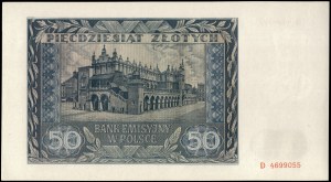 Poland. 1941 50 Zlotych Prefix D