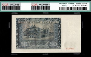Poland. 1941 50 Zlotych Prefix E