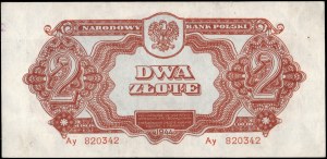 Poland. 1944 2 Zlote Prefix Ay -owym