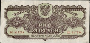 Poland. 1944 5 Zlotych Prefix XC -owym