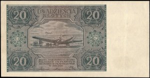 Poland. 1946 20 Zlotych Prefix A