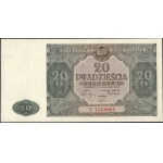 Poland. 1946 20 Zlotych Prefix E