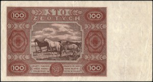 Poland. 1947 100 Zlotych Prefix F