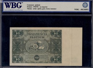 Poland. 1947 20 Zlotych Prefix A
