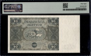 Poland. 1947 20 Zlotych Prefix B