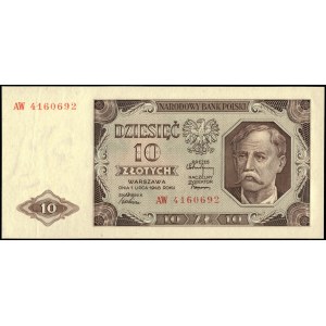 Poland. 1948 10 Zlotych Prefix AW