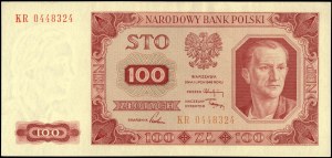 Poland. 1948 100 Zlotych Prefix KE