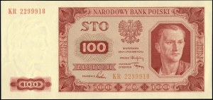 Poland. 1948 100 Zlotych Prefix KR